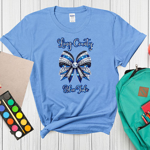 Long County Blue Tide Spirit Tee – Bow Design