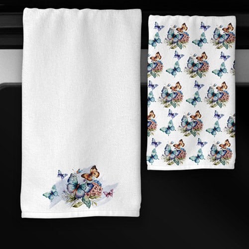 Butterfly Garden Towel Set TKB Custom Design