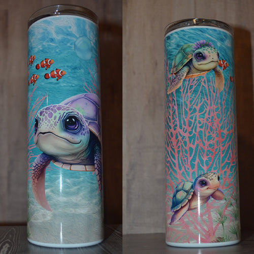 Opal Turtle and Friends Tumbler TKB Custom Design