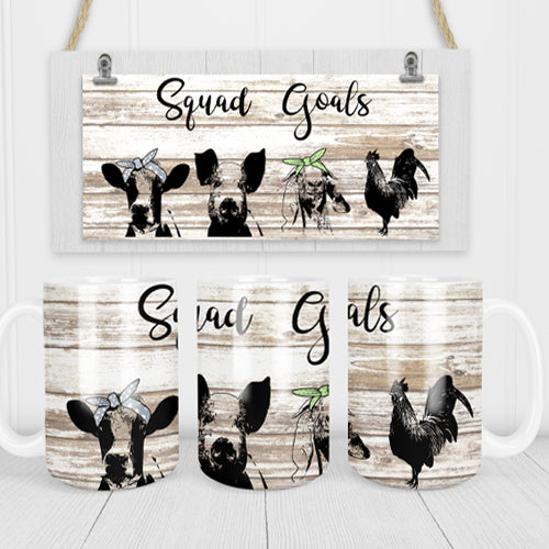 Squad Goals Farm Edition Mug TKB Custom Design